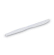 DIXIE FOOD SERVICE Plastic Cutlery, Heavyweight Knives, White, 1,000/Carton - OrdermeInc