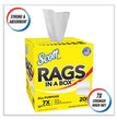 Scott® Rags in a Box, POP-UP Box, 12 x 9, White, 200/Box - OrdermeInc