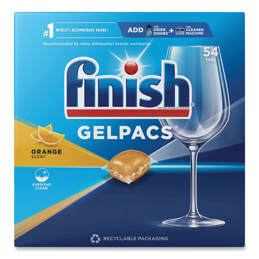 Dish Detergent Gelpacs, Orange Scent, 54/Box, 4 Boxes/Carton - OrderMe