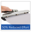 12-Sheet LightTouch Desktop Two- to Three-Hole Punch, 9/32" Holes, Black/Silver OrdermeInc OrdermeInc