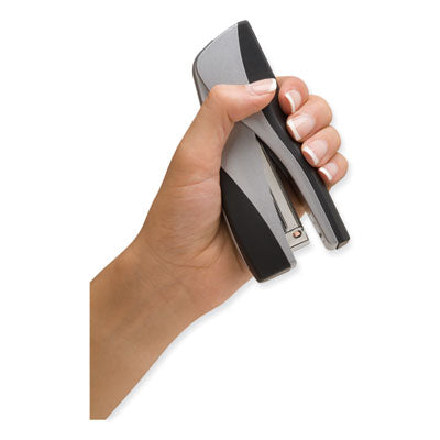 Optima Grip Compact Stapler, 25-Sheet Capacity, Silver OrdermeInc OrdermeInc