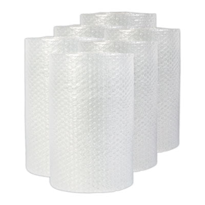 Bubble Packaging, 0.5" Thick, 12" x 30 ft, Perforated Every 12", Clear, 6/Carton OrdermeInc OrdermeInc