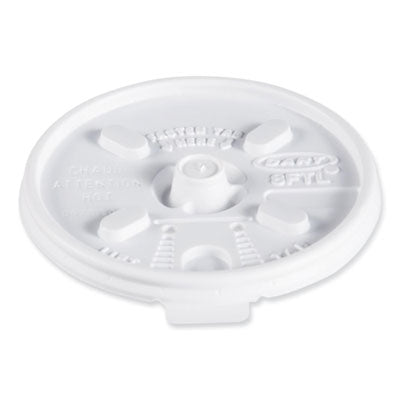 DART Lift n' Lock Plastic Hot Cup Lids, Fits 8 oz Cups, White, 1,000/Carton - OrdermeInc