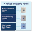 Heavy-Duty Cleaning Cloth, 1-Ply, 12.6" x 912.2 ft, White OrdermeInc OrdermeInc