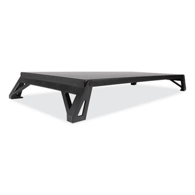 Lo Riser Monitor Stand, For 32" Monitors, 24" x 11" x 2" to 3", Black, Supports 30 lb OrdermeInc OrdermeInc