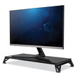 Lo Riser Monitor Stand, For 32" Monitors, 24" x 11" x 2" to 3", Black, Supports 30 lb OrdermeInc OrdermeInc