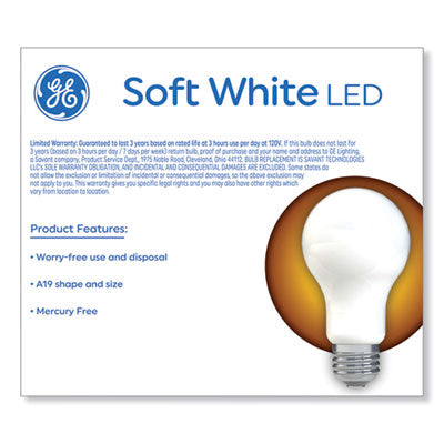 Classic LED Non-Dim A19 Light Bulb, 8 W, Soft White, 2/Pack OrdermeInc OrdermeInc
