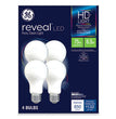 Reveal HD+ LED A19 Light Bulb, 8.5 W, 4/Pack OrdermeInc OrdermeInc