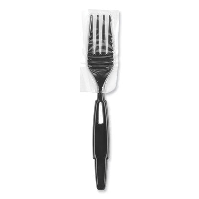 SmartStock Wrapped Heavy-Weight Cutlery Refill, Fork, Black, 960/Carton OrdermeInc OrdermeInc