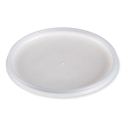 Plastic Lids for Foam Cups, Bowls and Containers, Vented, Fits 12-60 oz, Translucent, 100/Pack, 10 Packs/Carton OrdermeInc OrdermeInc
