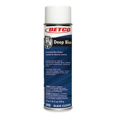 Deep Blue Glass and Surface Cleaner, Characteristic Scent, 19 oz Aerosol Can, 12/Carton OrdermeInc OrdermeInc