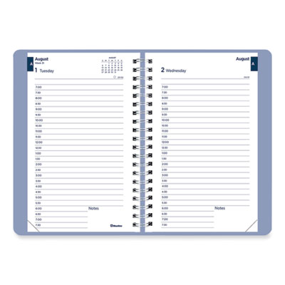 Academic Daily/Monthly Planner, 8 x 5, Cloud Blue Cover, 12-Month (Aug to July): 2023 to 2024 - OrdermeInc