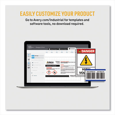 PermaTrack Durable White Asset Tag Labels, Laser Printers, 0.5 x 1, White, 84/Sheet, 8 Sheets/Pack OrdermeInc OrdermeInc