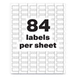 PermaTrack Durable White Asset Tag Labels, Laser Printers, 0.5 x 1, White, 84/Sheet, 8 Sheets/Pack OrdermeInc OrdermeInc