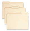 Smead™ 100% Recycled Reinforced Top Tab File Folders, 1/3-Cut Tabs: Assorted, Letter Size, 0.75" Expansion, Manila, 100/Box OrdermeInc OrdermeInc