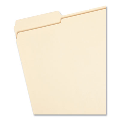 Smead™ 100% Recycled Reinforced Top Tab File Folders, 1/3-Cut Tabs: Assorted, Letter Size, 0.75" Expansion, Manila, 100/Box OrdermeInc OrdermeInc