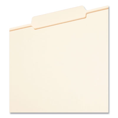 Reinforced Guide Height File Folders, 2/5-Cut Tabs: Right of Center Position, Letter Size, 0.75" Expansion, Manila, 100/Box OrdermeInc OrdermeInc
