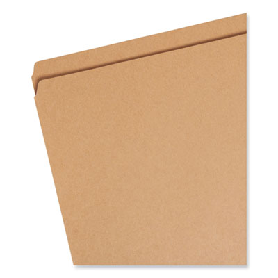 Smead™ Heavyweight Kraft File Folder, Straight Tabs, Letter Size, 0.75" Expansion, 11-pt Kraft, Brown, 100/Box OrdermeInc OrdermeInc