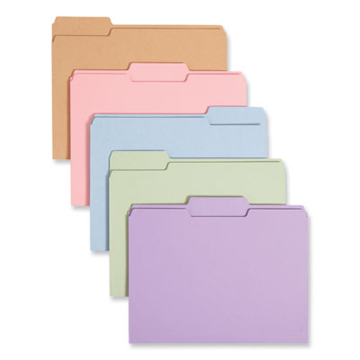 Smead™ Colored File Folders, 1/3-Cut Tabs: Assorted, Letter Size, 0.75" Expansion, Assorted Colors, 100/Box OrdermeInc OrdermeInc