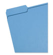 Colored File Folders, 1/3-Cut Tabs: Assorted, Letter Size, 0.75" Expansion, Blue, 100/Box OrdermeInc OrdermeInc