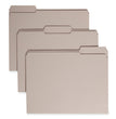 Smead™ Reinforced Top Tab Colored File Folders, 1/3-Cut Tabs: Assorted, Letter Size, 0.75" Expansion, Gray, 100/Box OrdermeInc OrdermeInc