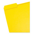 Colored File Folders, 1/3-Cut Tabs: Assorted, Letter Size, 0.75" Expansion, Yellow, 100/Box OrdermeInc OrdermeInc