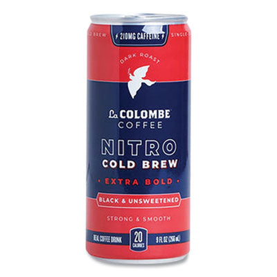 Cold Brew Coffee, Nitro Extra Bold, 9 oz Can, 12/Carton - OrdermeInc