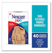 3M Nexcare™ DUO Bandages, Plastic, Assorted Sizes, 40/Pack - OrdermeInc