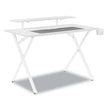 Vizon 47" Gaming Desk, 47.2" x 26.6" x 35", White Colorway OrdermeInc OrdermeInc