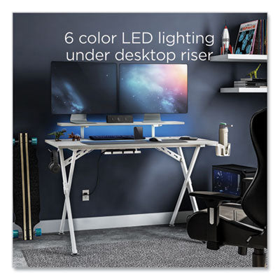 Vizon 47" Gaming Desk, 47.2" x 26.6" x 35", White Colorway OrdermeInc OrdermeInc