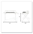 Vizon 47" Gaming Desk, 47.2" x 26.6" x 35", White Colorway OrdermeInc OrdermeInc