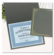 Certificate/Document Cover, 9.75" x 12.5", Gray With Gold Foil, 5/Pack OrdermeInc OrdermeInc