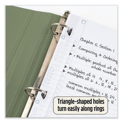 Reinforced Filler Paper Plus Study App, 3-Hole, 8.5 x 11, College Rule, 80/Pack OrdermeInc OrdermeInc