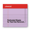 Perforated Ruled Writing Pads, Narrow Rule, Red Headband, 50 Assorted Pastels 5 x 8 Sheets, 6/Pack OrdermeInc OrdermeInc