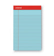 Perforated Ruled Writing Pads, Narrow Rule, Red Headband, 50 Assorted Pastels 5 x 8 Sheets, 6/Pack OrdermeInc OrdermeInc