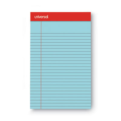 Perforated Ruled Writing Pads, Narrow Rule, Red Headband, 50 Assorted Pastels 5 x 8 Sheets, 6/Pack OrdermeInc OrdermeInc