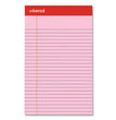 Perforated Ruled Writing Pads, Narrow Rule, Red Headband, 50 Assorted Pastels 5 x 8 Sheets, 6/Pack OrdermeInc OrdermeInc