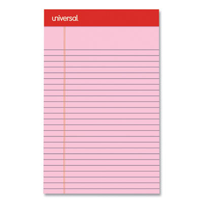 Perforated Ruled Writing Pads, Narrow Rule, Red Headband, 50 Assorted Pastels 5 x 8 Sheets, 6/Pack OrdermeInc OrdermeInc