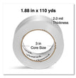 Quiet Tape Box Sealing Tape, 3" Core, 1.88" x 109 yds, Clear, 6/Pack OrdermeInc OrdermeInc