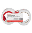 Heavy-Duty Acrylic Box Sealing Tape with Dispenser, 3" Core, 1.88" x 54.6 yds, Clear, 2/Pack OrdermeInc OrdermeInc