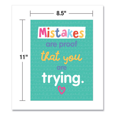 Mini Posters, Growth Mindset Quotes, 8.5 x 11, 12/Set OrdermeInc OrdermeInc