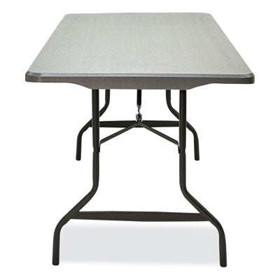 IndestrucTable Commercial Folding Table, Rectangular, 72" x 30" x 29", Charcoal Top, Charcoal Base/Legs OrdermeInc OrdermeInc