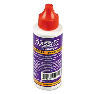 ClassiX® Refill Ink for Classix Stamps, 2 oz Bottle, Red OrdermeInc OrdermeInc