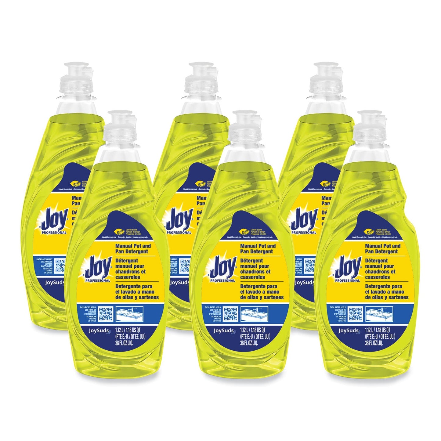 Dishwashing Liquid, Lemon Scent, 38 oz Bottle, 8/Carton - OrderMe