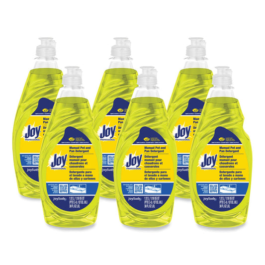 Dishwashing Liquid, Lemon Scent, 38 oz Bottle, 8/Carton - OrderMe