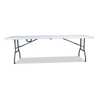 Bifold Resin Folding Table, Rectangular, 94.5" x 29.9" x 30", White Granite Top, Gray Base/Legs, 2/Pack OrdermeInc OrdermeInc