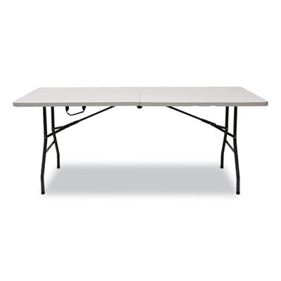 Bifold Resin Folding Table, Rectangular, 70.9" x 29.1" x 30", White Granite Top, Gray Base/Legs, 2/Pack OrdermeInc OrdermeInc