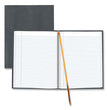 Executive Notebook with Ribbon Bookmark, 1 Subject, Medium/College Rule, Cool Gray Cover, (75) 10.75 x 8.5 Sheets - OrdermeInc