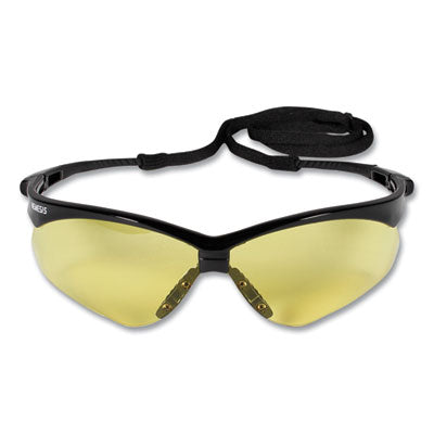 KleenGuard™ Nemesis Safety Glasses, Black Frame, Amber Lens - OrdermeInc