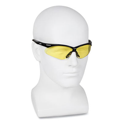 KleenGuard™ Nemesis Safety Glasses, Black Frame, Amber Lens - OrdermeInc